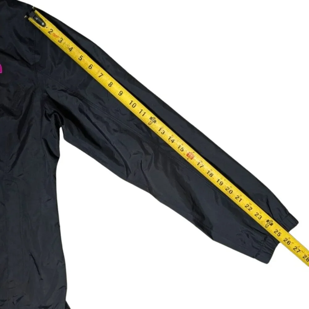 The North Face Resolve Jacket Women's Large Black Pink HyVent Waterproof - Picture 10 of 14